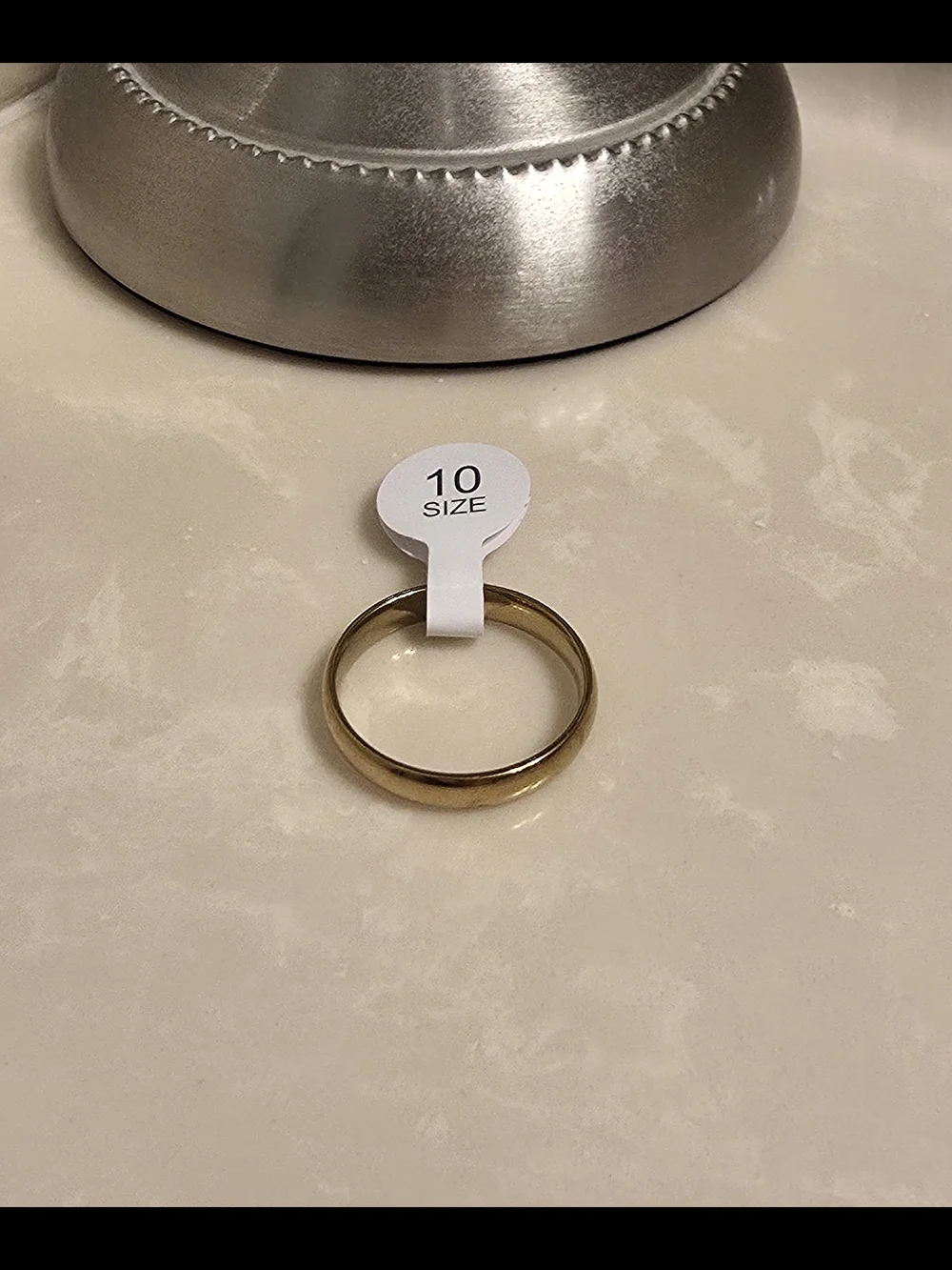 Men's Gold Ring Band Size 10